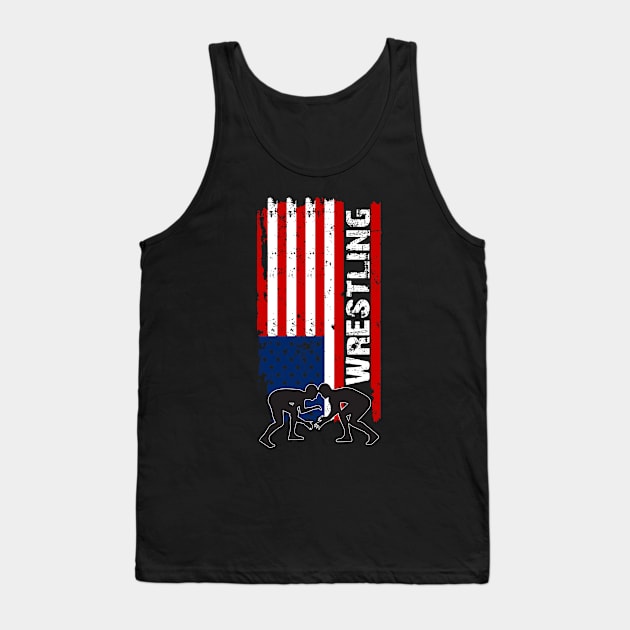 American Wrestling Lover Tank Top by jmgoutdoors